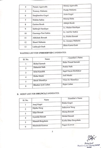 Merit List 2025 27 11